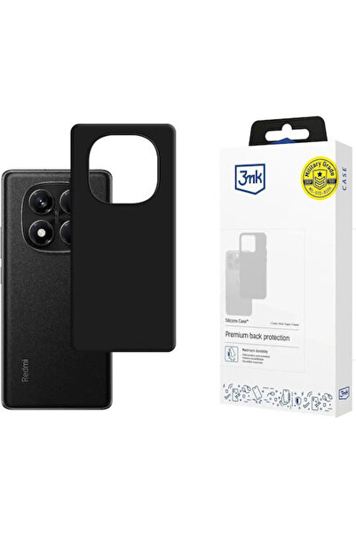3MK Θήκη Πλάτης Σιλικόνης / Δερμάτινη Μαύρη (Redmi Note 14 Pro 5G / Poco X7)