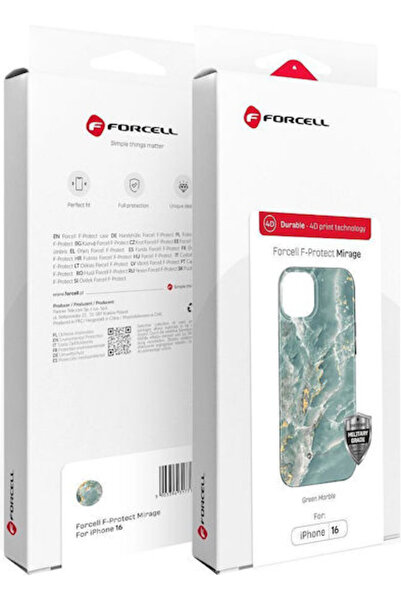 Forcell F-protect Mirage Πίσω Κάλυμμα Σιλικόνης Πράσινο (iPhone 15 Pro Max)
