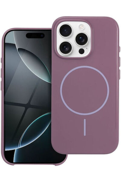 OEM Γυαλιστερή Πλαστική Πίσω Θήκη Τύπου Mag Μωβ (iPhone 16 Plus) Κωδικός: 300711