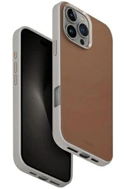 uniq Back Cover Synthetic Leather Brown (iPhone 16 Pro Max)