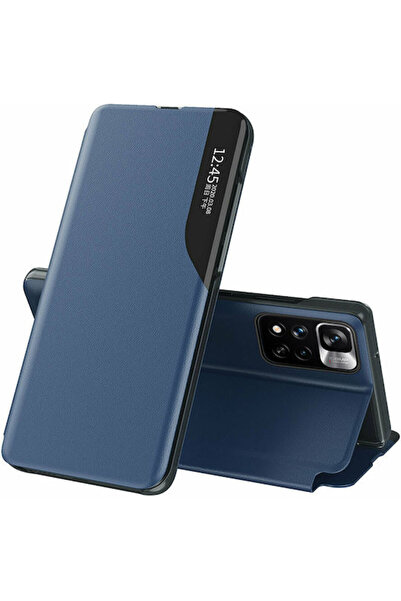 OEM Θήκη View Book από Συνθετικό Δέρμα Μπλε (Poco M4 Pro 5G / Redmi Note 11s ...