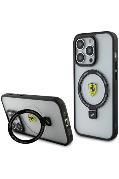 Ferrari Πίσω Κάλυμμα Πλαστικό / Σιλικόνης Μαύρο (iPhone 15 Pro) Κωδικός: FER0...