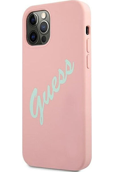 Guess Θήκη Πλάτης Σιλικόνης Vintage Πλαστική Ροζ (iPhone 12 Pro Max) Κωδικός:...