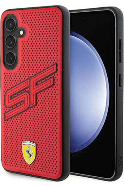 Ferrari Sf Διάτρητη Πίσω Θήκη Σιλικόνης / Πλαστικού Κόκκινη (Galaxy S24+) Κωδ...
