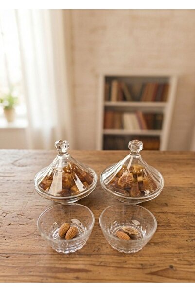 AR HOME 4-Piece Date Serving Set - Glass Cups