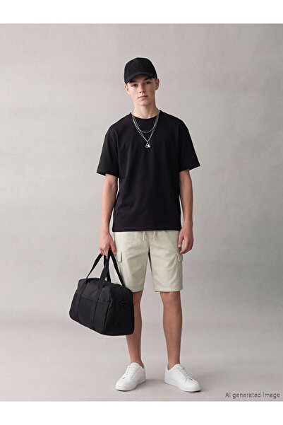 LC Waikiki Esvab • Modern & Distinctive Boys' Cargo Shorts with Waist Drawstring