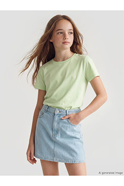 LC Waikiki Esvab • Modern & Distinctive Zero Roba Collar Girls' 3-Piece T-Shirt