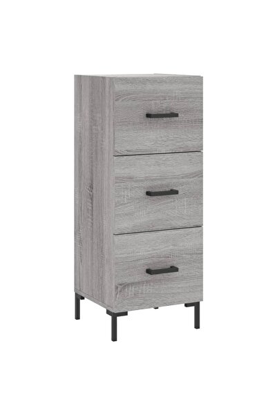 vidaxl Servantă, gri sonoma, 34,5x34x90 cm, lemn compozit