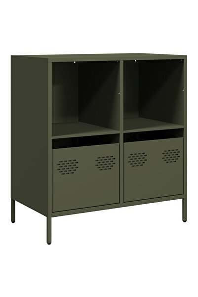 vidaxl Dulap, verde măsliniu, 68x39x73,5 cm, oțel laminat la rece