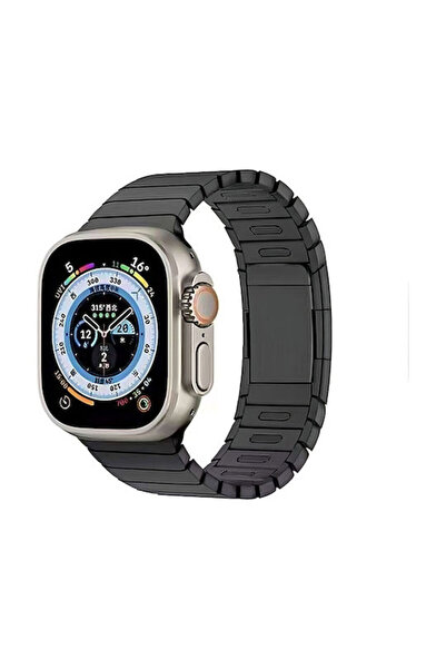 OEM Μεταλλικό Μπρασελέ Apple Watch 42 44 45 49mm Μαύρο
