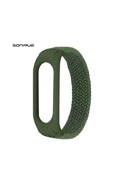 Other Σονίκ Πλεκτό Υφασμάτινο Λουράκι L Χακί (Mi Smart Band 5/Mi Smart Band 6)
