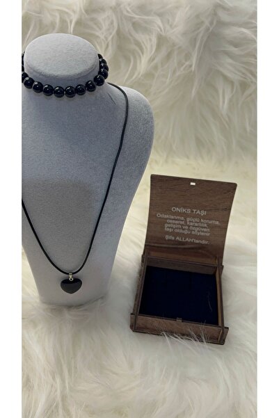GK LUXURY & FASHION Natural Stone Necklace - Bracelet Set Certified Natural S...
