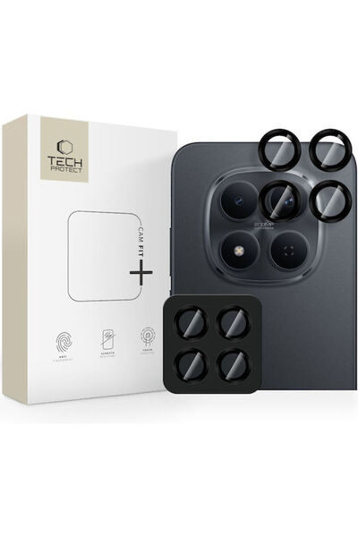 Tech-Protect Camring Fit+ Προστασία Κάμερας από Σκληρυμένο Γυαλί Μαύρο για το...