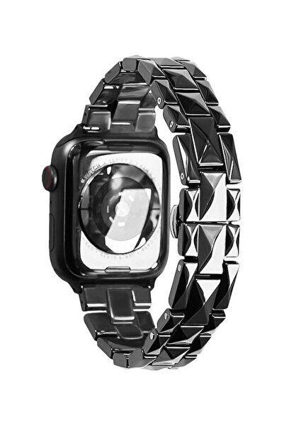 OEM Κεραμικό λουράκι για Smartwatch 20mm, Μαύρο