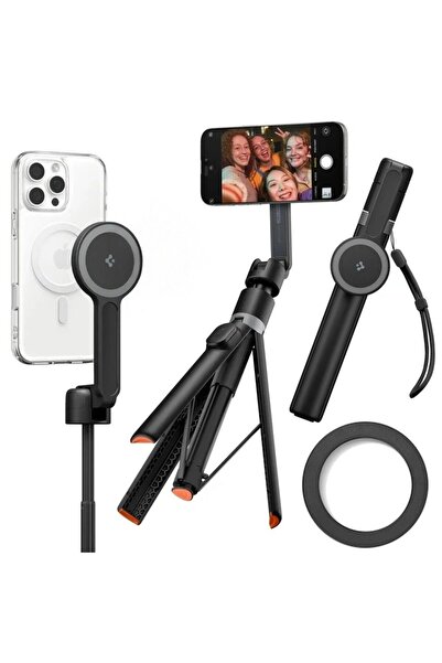 Spigen S581W Selfie Stick Magsafe pentru iPhone cu trepied Bluetooth Negru