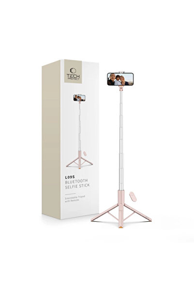 Tech-Protect Selfie stick cu trepied pentru telefoane 3 în 1 cu telecomandă