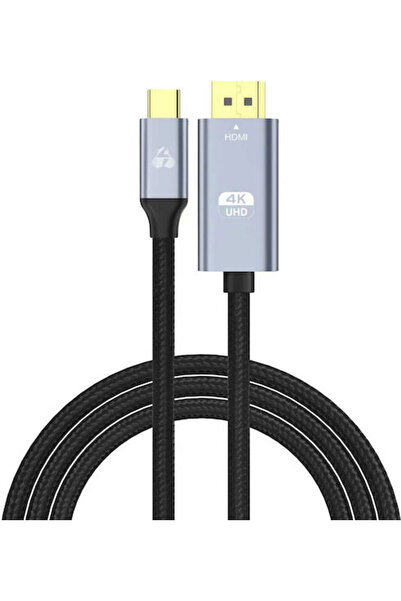 POWERTECH Καλώδιο USB 2.0 USB-C Αρσενικό - HDMI Αρσενικό Μαύρο 1μ PTR-0171