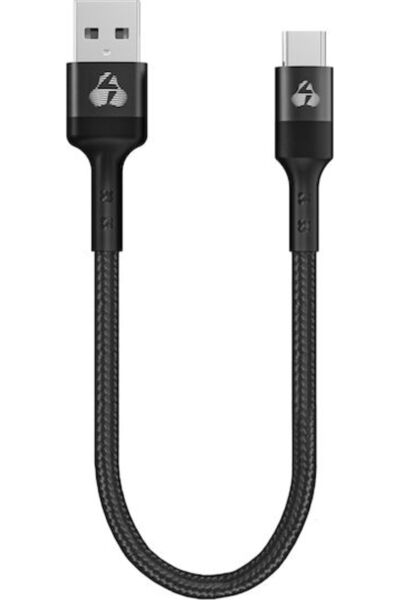POWERTECH Καλώδιο USB 2.0 USB-C Αρσενικό - USB-A 60W PD Μαύρο 0.25μ PTR-0166
