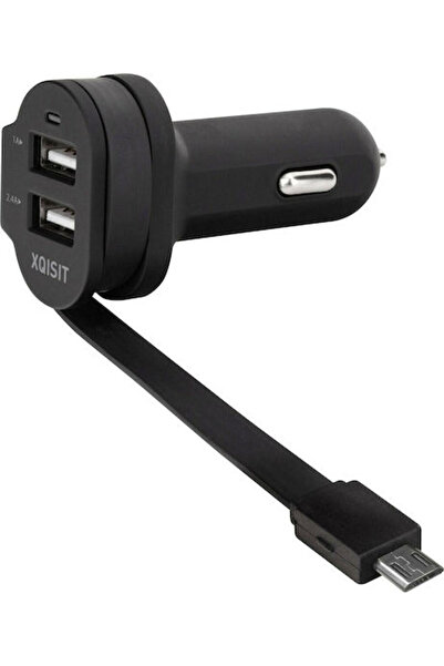 Xqisit Διπλός Φορτιστής Αυτοκινήτου 6A micro USB 30W 6A με Θύρες: 2xUSB με Κα...