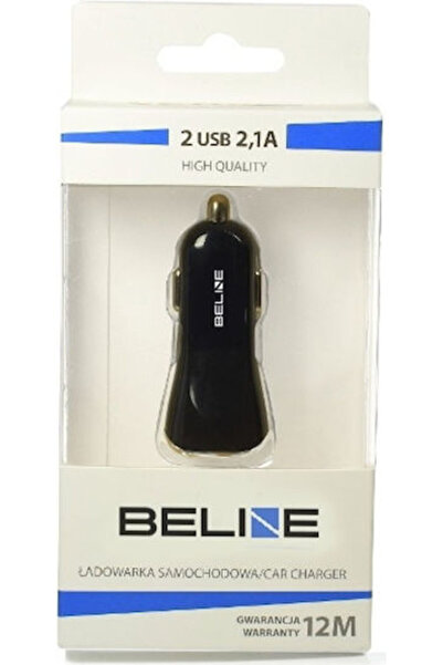 Beline Φορτιστής αυτοκινήτου 2.1A με θύρες: 2xUSB Μαύρο Χρώμα Κωδικός: Beline...