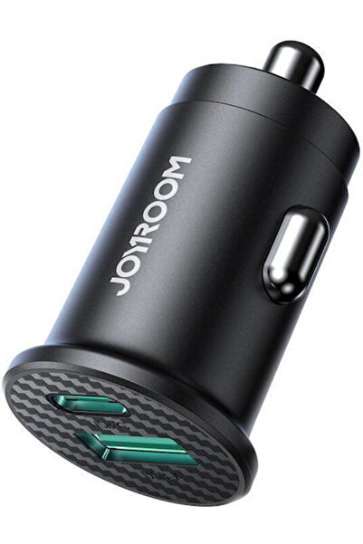 Joyroom JR-CCN16 Μίνι Φορτιστής Αυτοκινήτου 15W 3A με Θύρες: 1xUSB 1xType-C Μ...