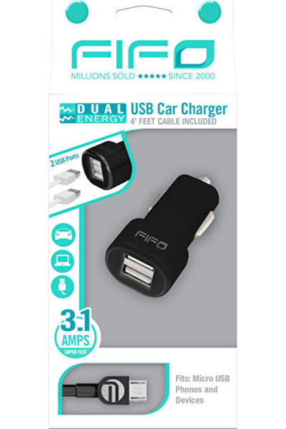 Other Φορτιστής Αυτοκινήτου FIFO 2.1A με Θύρες: 2xUSB με Καλώδιο Micro-USB, Μ...