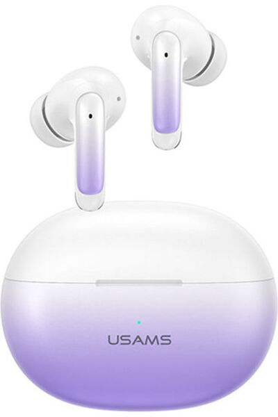 Usams XD19 Ενδοωτικά ακουστικά Bluetooth handsfree με θήκη φόρτισης, Μωβ ντεγ...