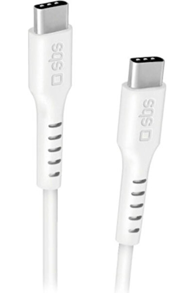 SBS Καλώδιο USB 2.0 USB-C αρσενικό - USB-C λευκό 2μ