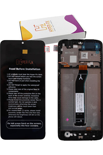 Hyper Οθόνη με μηχανισμό αφής και πλαίσιο για Xiaomi Redmi A3, Poco C61 (Μαύρ...