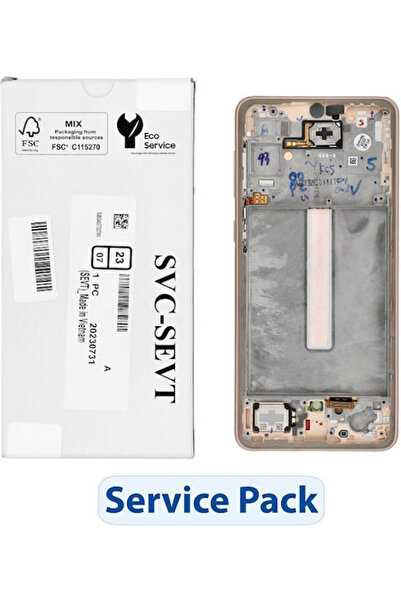 Samsung Οθόνη με μηχανισμό αφής για A33 5G A336B (Χρυσό) Κωδικός: GH82-28143D