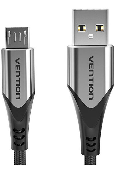 Vention Καλώδιο USB 2.0 USB-A Αρσενικό - Micro USB-A Αρσενικό Γκρι 0,5μ COAHD