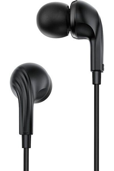 Xo Ep86 Ενδοωτικά ακουστικά handsfree με βύσμα 3.5mm, Μαύρα