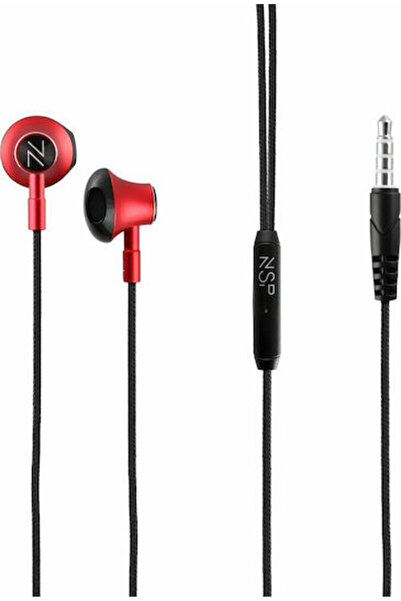 NSP HN30 Ακουστικά ψείρες Handsfree με βύσμα 3.5mm Κόκκινα
