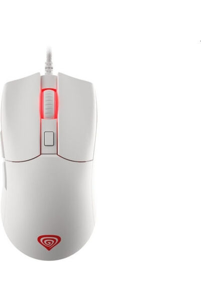 Genesis Κρίπτρον 750 RGB Ποντίκι Gaming 8000 DPI Λευκό