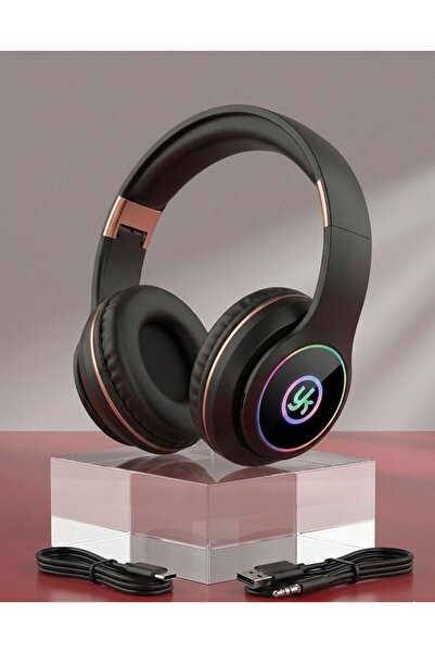 MRKAY Kablosuz Rgb Led Işıklı Bluetooth Stereo Kulaklık