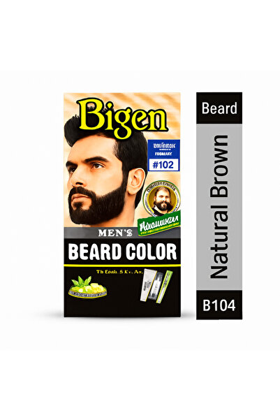BİGEN لون لحية بيجن للرجال B104 بني | Men Beard Color B104 Brown
