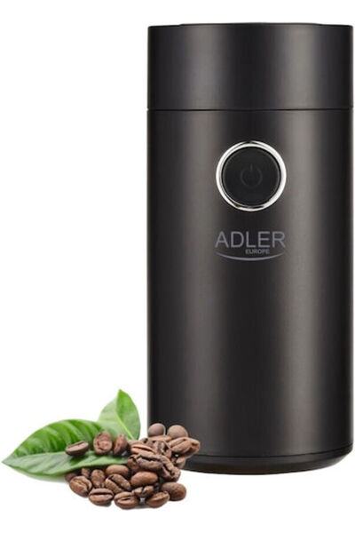 adler Ηλεκτρικός Μύλος Καφέ 150W για 75γρ. Κόκκους Μαύρο Κωδικός: AD 4446BS