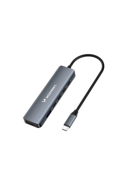 WOZINSKY WHBC10Y4S USB-C Σταθμός Σύνδεσης με HDMI 4K PD Γκρι
