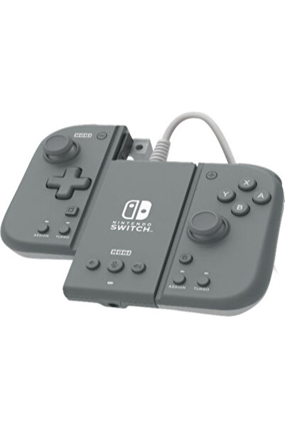 Hori Σετ Συμπαγούς Προσάρτησης Split Pad για Ενσύρματο Χειριστήριο Switch, Γκρι