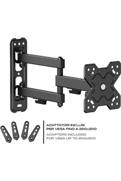 UNITRONIC Βάση τοίχου τηλεόρασης έως 42 " Ασημί