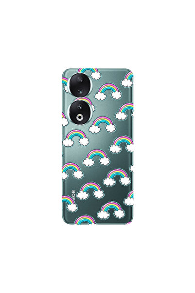 Other Honor 90 5G Cute rainbows Transparent Silicone TPU Θήκη