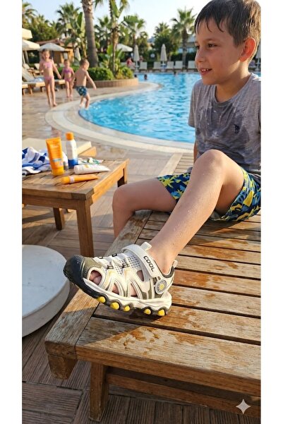 Cool Suv Kids Closed Sandals Khaki