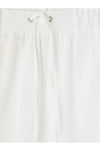 LC Waikiki White A-Line Skirt with Elastic Waist