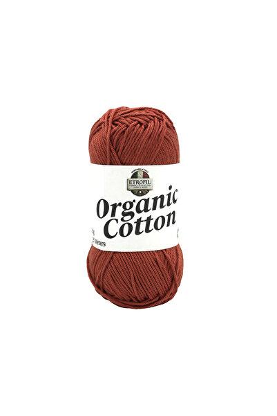 Etrofil Organic Cotton Knitting Yarn Brick Red 100% Organic Cotton 50g 125m (...
