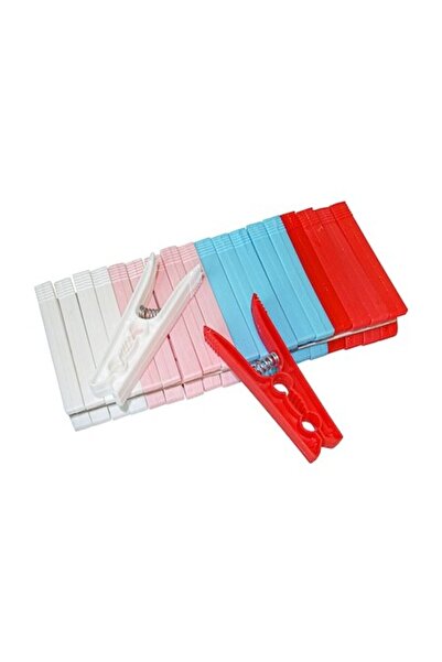 Natalia Design Set of 20 clothes pegs, Natalia, 8 cm, plastic, multicolor