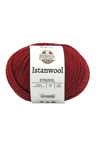 Etrofil Istanwool pređa za pletenje vino burgundijska 100% turska vuna 50g 12...