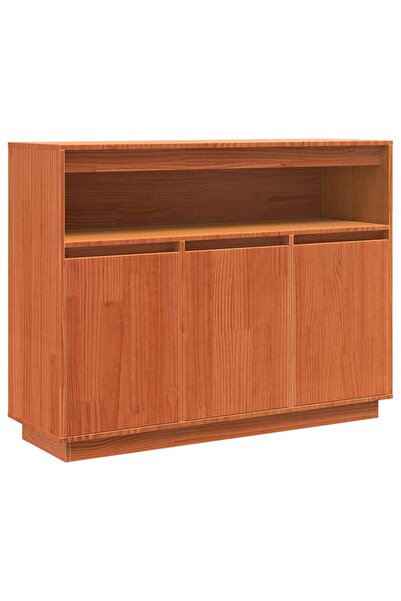 vidaxl Bufet Maroniu cerat 104,5 x 34 x 80 cm Lemn de pin masiv