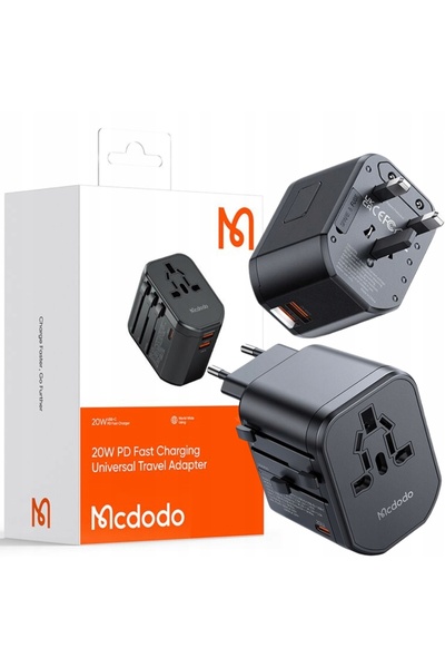 Mcdodo Fast Charger Adapter English Plug Usa Uk Eu Us