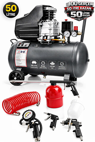PROXTECH 50 LT 2 HP Turbo Bakır Sargılı Hava Kompresörü | Pro Seri Süper Hızl...