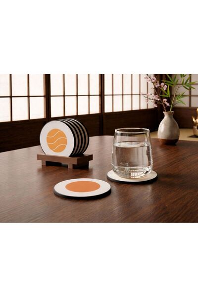 OEM Sushi coaster set with Japanese zanco type stand